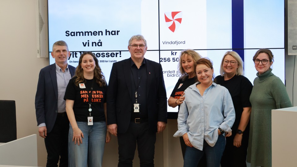 Lenkje til artikkel: Politikarar og næringsliv i Vindafjord samla inn over 286 000 kroner til årets NRK TV-aksjon