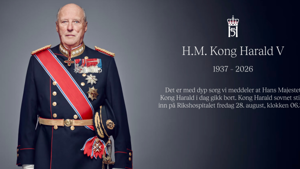 Lenkje til artikkel: Kong Harald V 1937 – 2026: Vindafjord kommune kondolerer