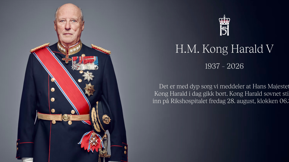 Lenkje til artikkel: Kong Harald V 1937 – 2026: Vindafjord kommune kondolerer