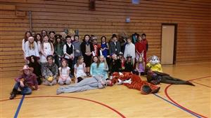 Karneval for 5.-7. klasse i februar 2015 - Klikk for stort bilete