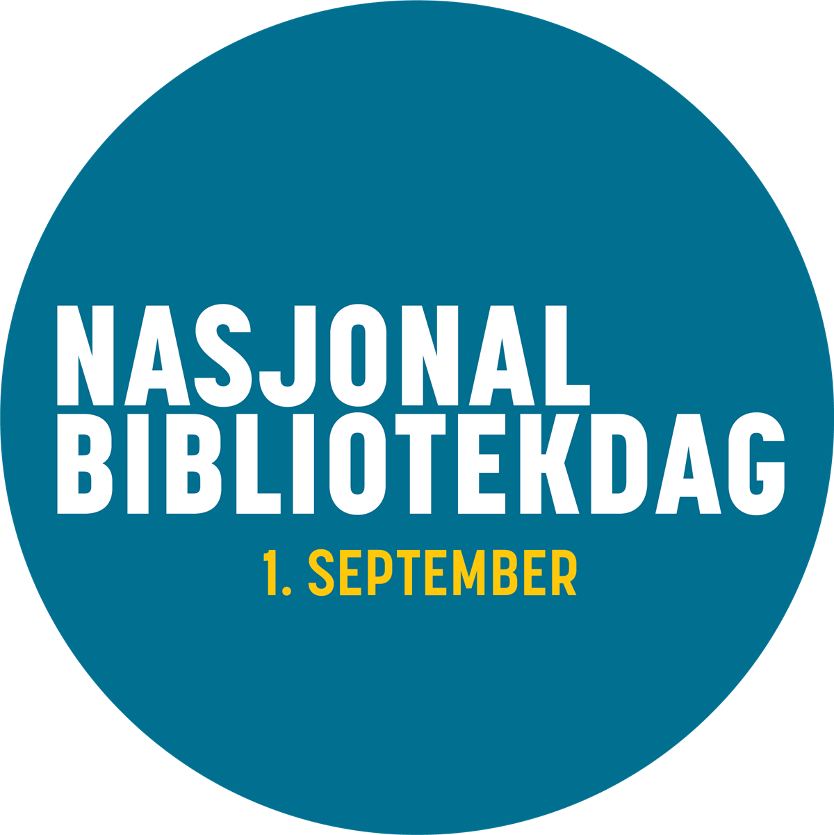 Logo Nasjonal bibliotekdag 1. september - Klikk for stort bilete