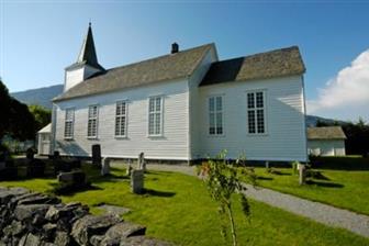 Vikedal kyrkje - Klikk for stort bilete